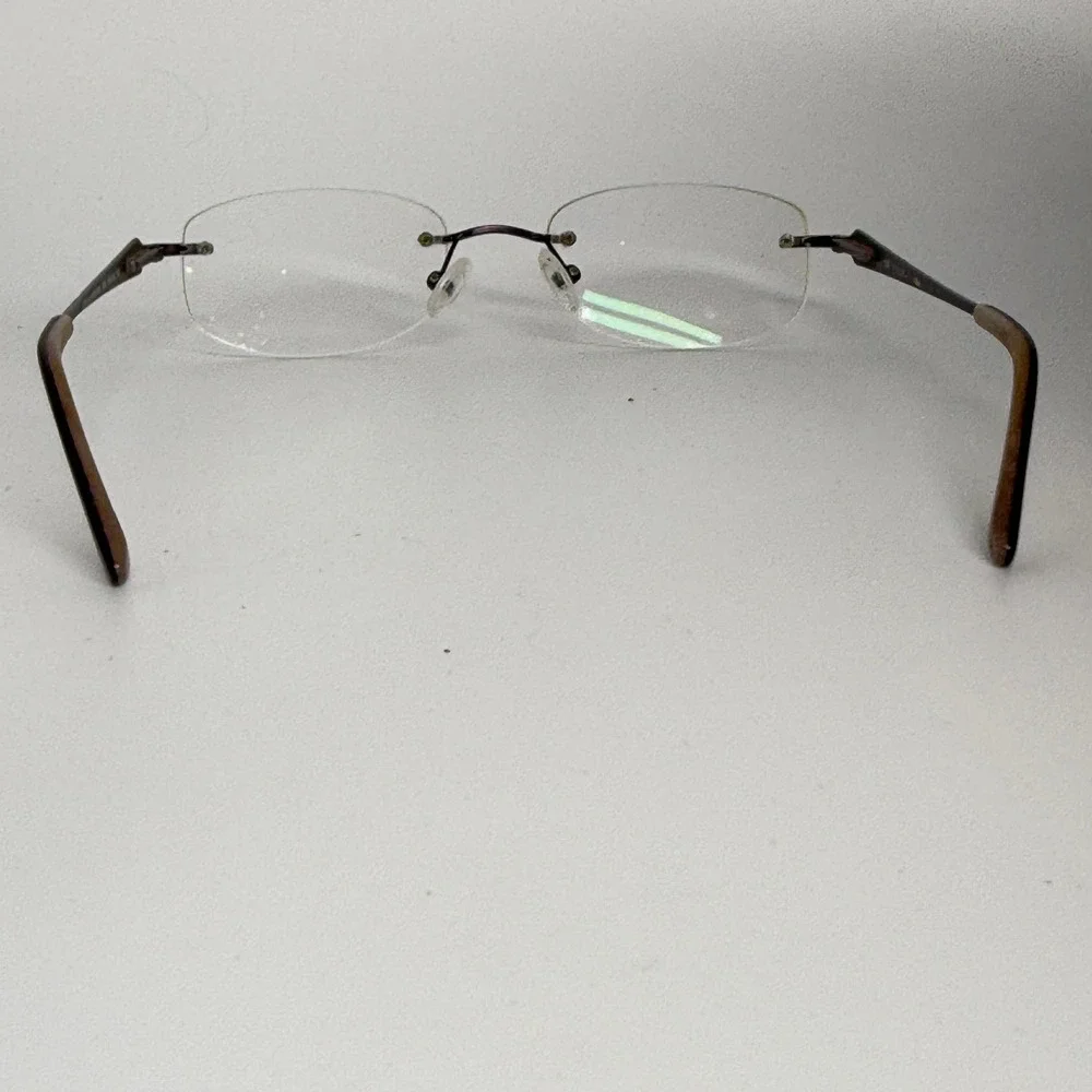 Love Always 100 505 Rimless‎ Eyeglasses Purple Textured Metal 50-18-135 Frames